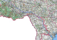 река Днестр на карте